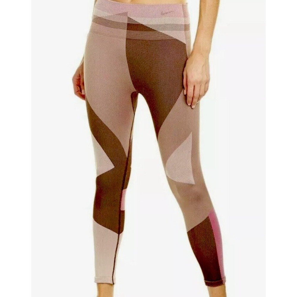 Nike Sculpt Lux Icon Clash 7/8 High Rise Tights Womens XS Bronze‎ CJ4135-283